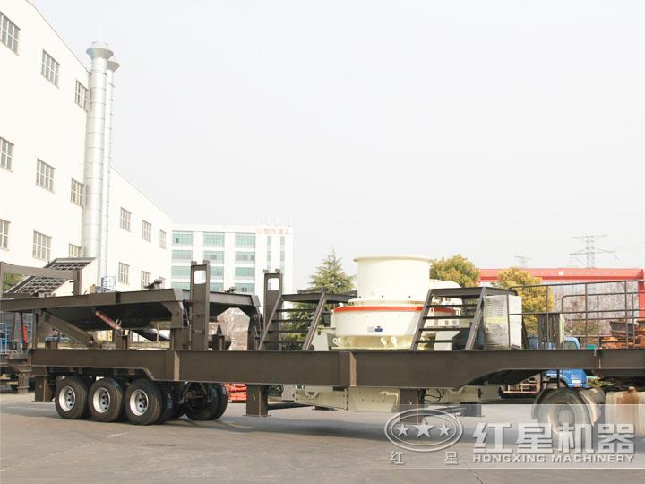 移動柴油打砂機，可一鍵智能操作，液壓控制