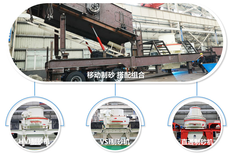 不同組合制砂主機，任你挑選 